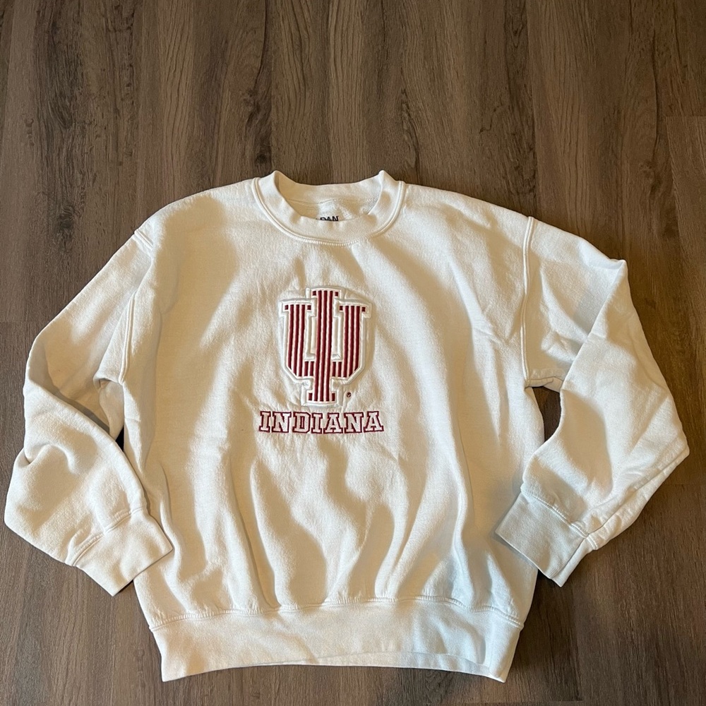 White Indiana Crewneck
